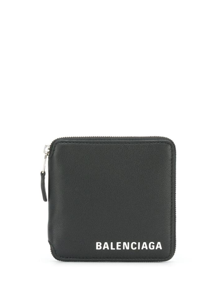 Balenciaga Triangle Square Wallet - Black