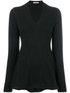 Givenchy Flared Knitted Jumper - Black