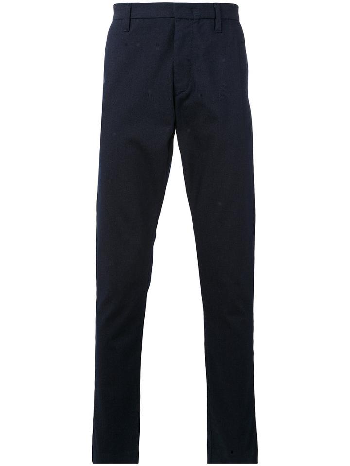 Armani Jeans - Classic Tailored Trousers - Men - Cotton/polyester - 52, Blue, Cotton/polyester