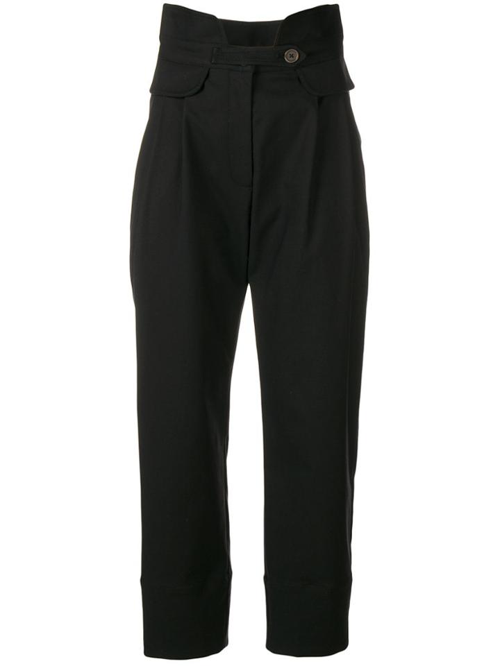 Sea Kamille Cropped Trousers - Black