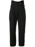 Sea Kamille Cropped Trousers - Black