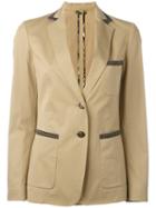 Etro - Button Up Blazer - Women - Cotton/spandex/elastane/viscose - 46, Nude/neutrals, Cotton/spandex/elastane/viscose