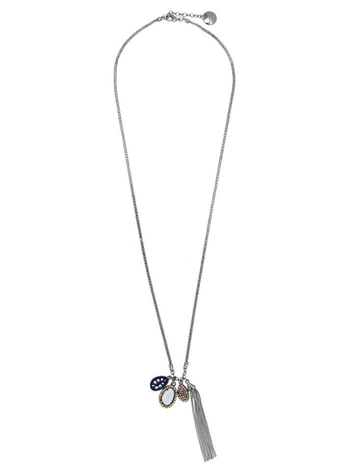 Camila Klein Tassel Pendant Long Necklace - Metallic