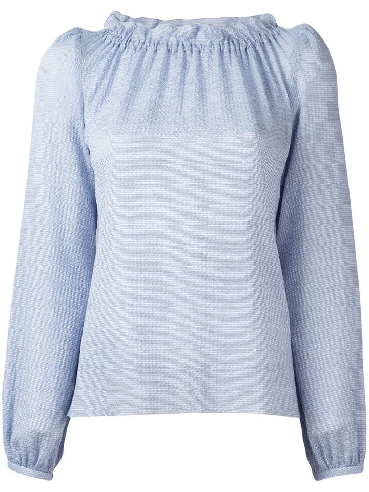 Goat - Renoir Blouse - Women - Cotton/spandex/elastane - 10, Blue, Cotton/spandex/elastane