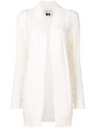 Edward Achour Paris Faux-pearl Embellished Cardigan - White