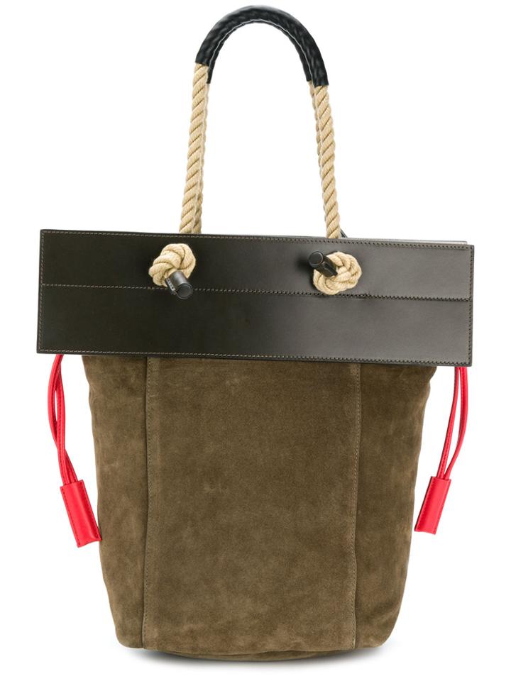 Ports 1961 Rope Handle Flap Tote Bag - Green