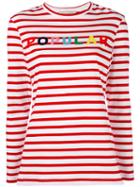 Être Cécile - Striped Sweatshirt - Women - Cotton - S, Red, Cotton