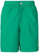 Kenzo Buttoned Swim Shorts - Green