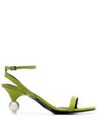 Yuul Yie Green Vivi 70 Leather Sandals