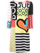 Boutique Moschino Multiple Prints Dress, Women's, Size: 44, Polyester/spandex/elastane