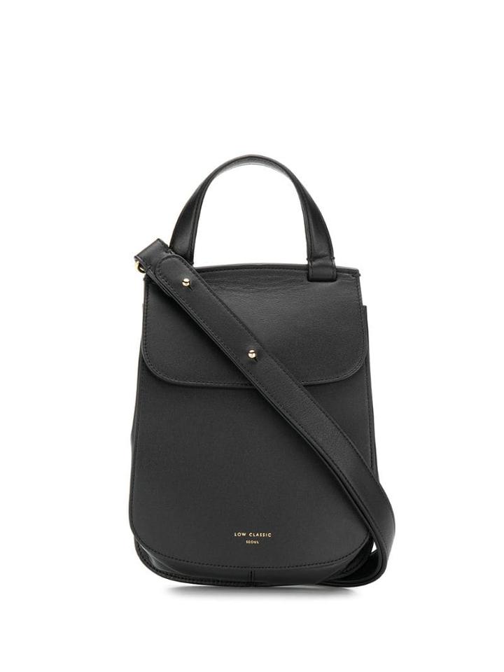 Low Classic Embossed Logo Tote - Black