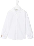 Gucci Kids Poplin Shirt With Bee, Size: 6 Yrs, White