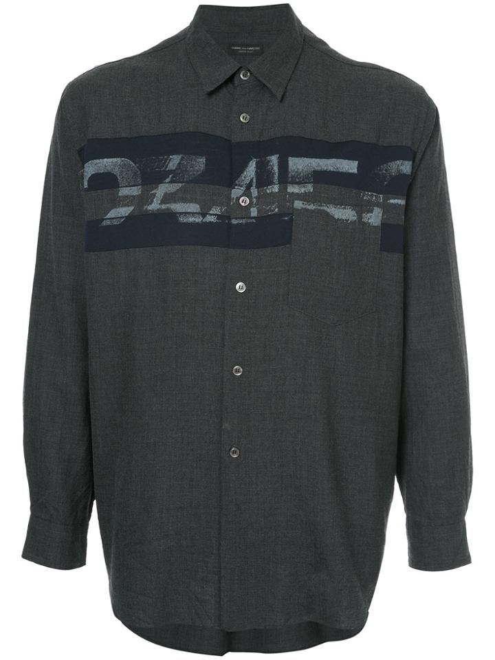 Comme Des Garçons Vintage Faded Slogan-print Shirt - Grey