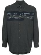 Comme Des Garçons Vintage Faded Slogan-print Shirt - Grey