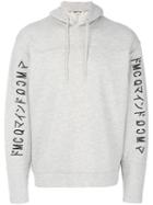 Mcq Alexander Mcqueen - Embroidered Logo Hoodie - Men - Cotton/polyester - L, Grey, Cotton/polyester