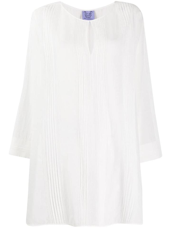 Thierry Colson Oversized Flared Blouse - White