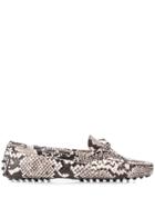 Tod's Gommino Snakeskin Effect Loafers - Neutrals