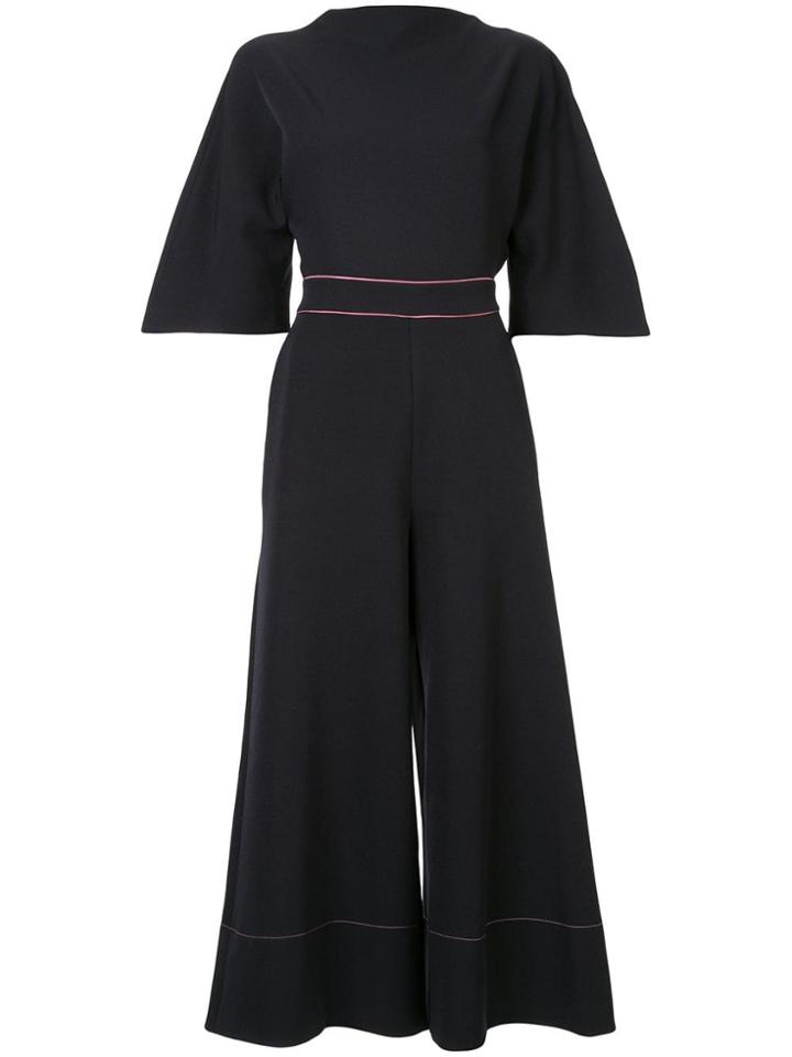 Roksanda Aria Bow Embellished Jumpsuit - Black