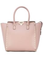 Garavani Rockstud Trapeze Tote - Women - Leather/metal (other) - One Size, Nude/neutrals, Leather/metal (other), Valentino