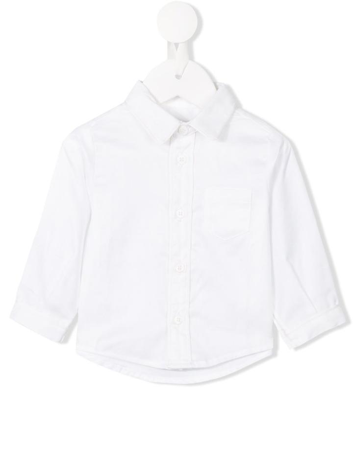 Cashmirino - Pointed Collar Shirt - Kids - Cotton - 12 Mth, White