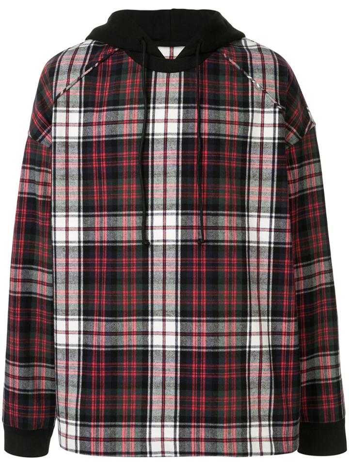 Juun.j Synthesize Check Block Hoodie - Multicolour