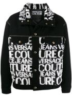 Versace Jeans Couture Faux Fur-panelled Denim Jacket - Black