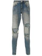 Represent Hand Destroyed Jeans - Blue