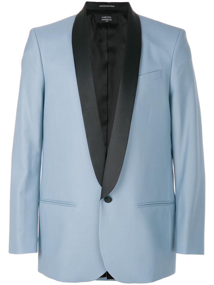 Garcons Infideles Straight Fit Smoking Jacket - Blue
