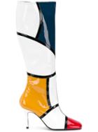 Dorateymur Color Block Boots - White