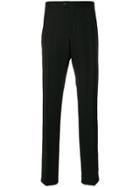 Versace Vintage Pinstripe Tailored Trousers - Black