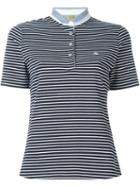 Fay Striped Polo Shirt, Women's, Size: Xs, Blue, Cotton/spandex/elastane