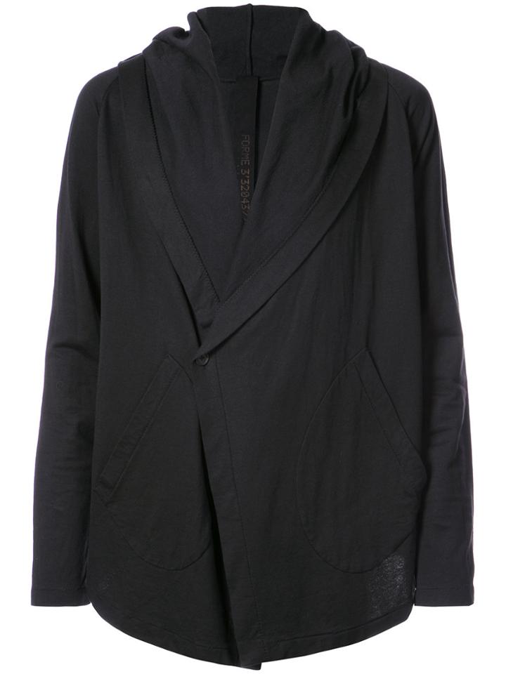 Forme D'expression Hooded Cardigan - Black