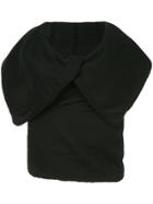 Ann Demeulemeester Sleeveless Wrap Top - Black