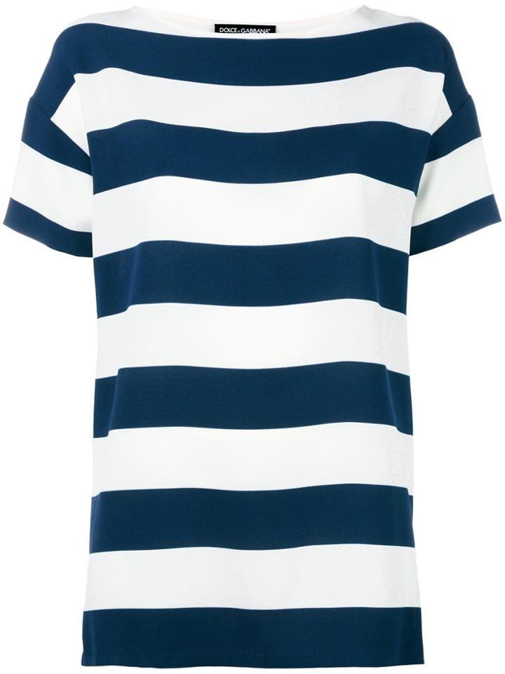 Dolce & Gabbana Striped Top - Blue