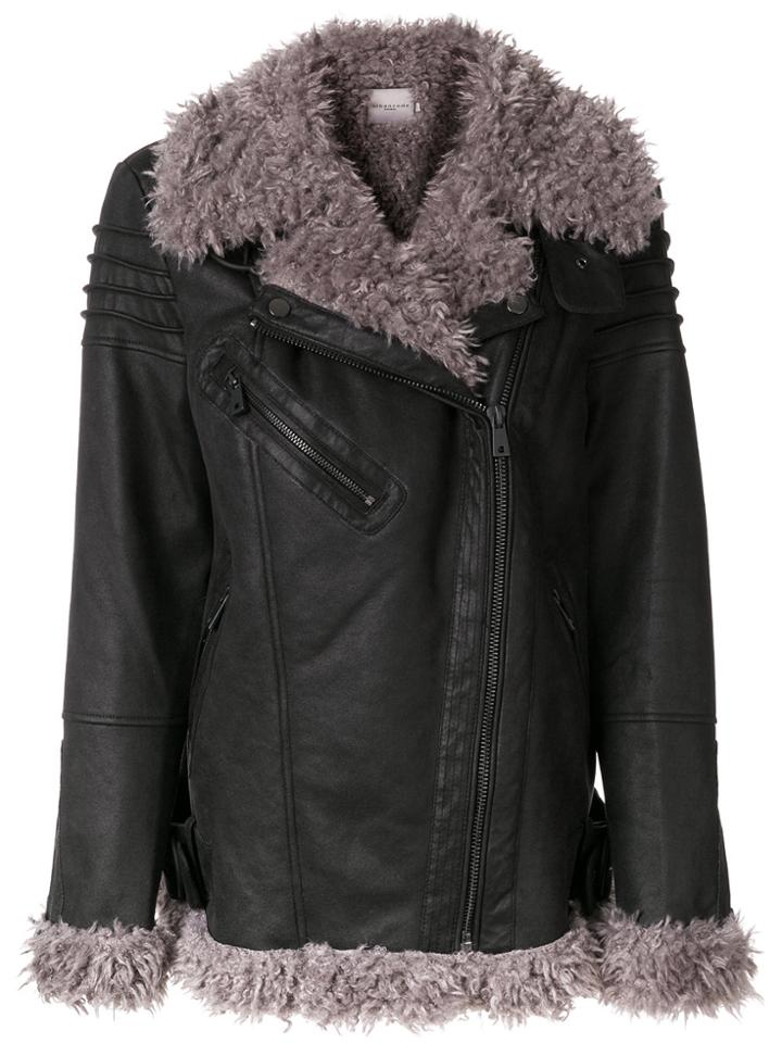 Urbancode Faux Shearling Jacket - Black