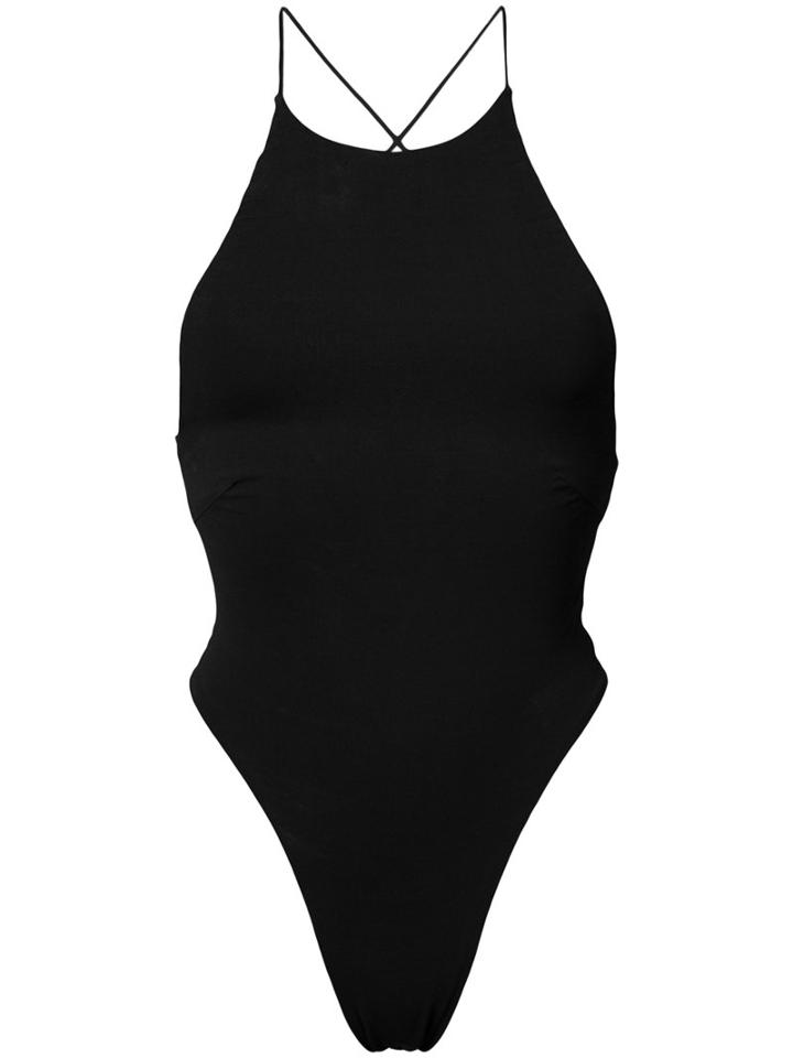 Open Back Bodysuit - Women - Spandex/elastane/viscose - 3, Black, Spandex/elastane/viscose, Alexandre Vauthier