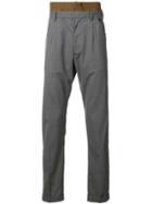 Prada Techno Waist Detail Trousers - Grey