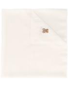Moschino Frayed Toy Bear Scarf - Nude & Neutrals