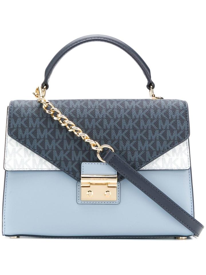 Michael Michael Kors Sloan Small Logo Satchel - Blue