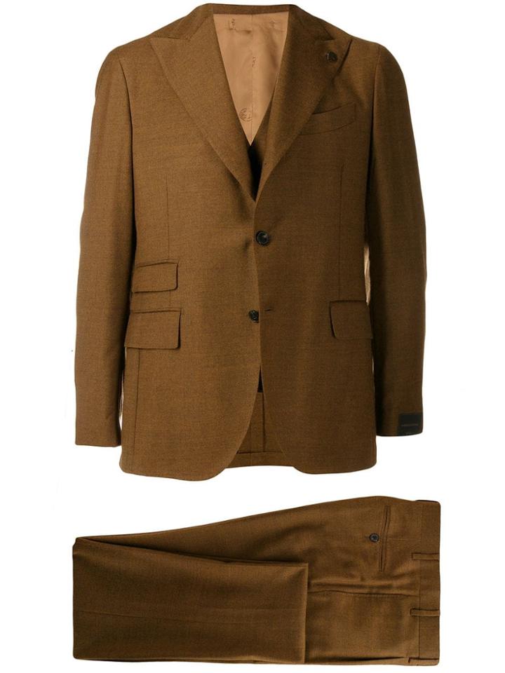 Gabriele Pasini Two-piece Formal Suit - Brown
