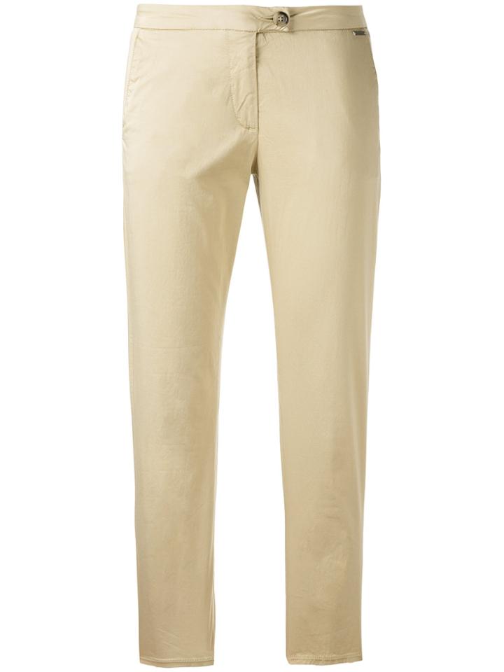 Woolrich Slim-fit Cropped Trousers - Nude & Neutrals
