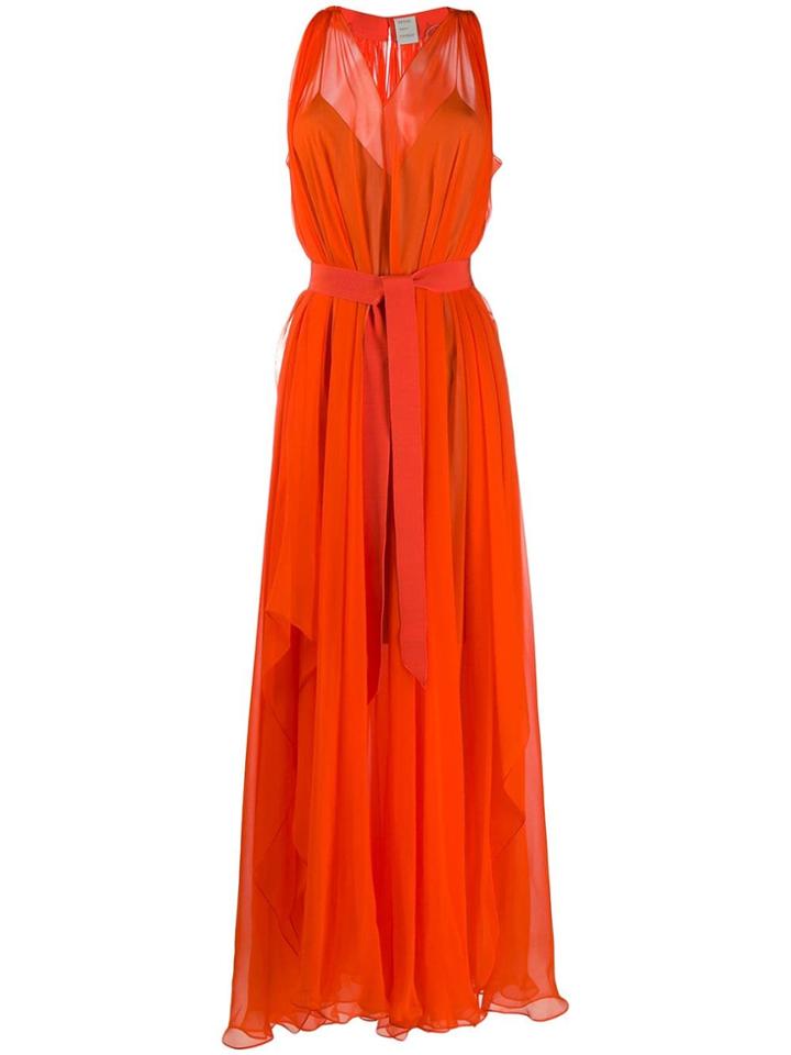 Maison Rabih Kayrouz Belted Maxi Dress - Orange