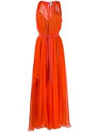 Maison Rabih Kayrouz Belted Maxi Dress - Orange