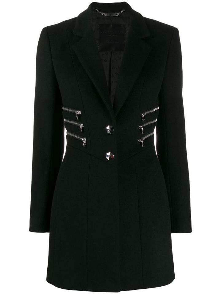 Philipp Plein Zipper Coat - Black