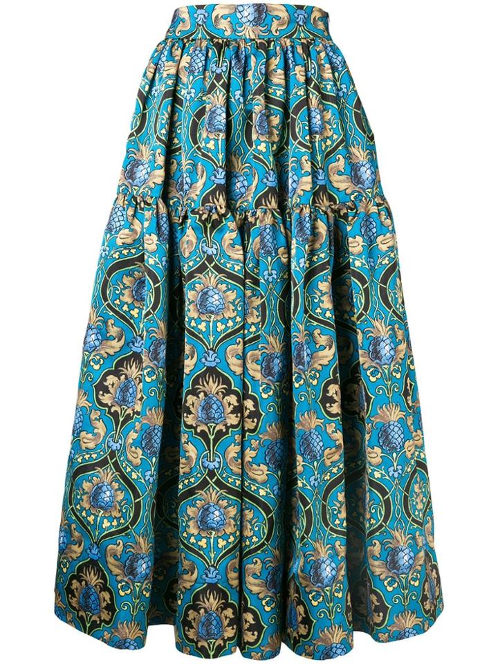 La Doublej Printed Radzmir Skirt - Blue