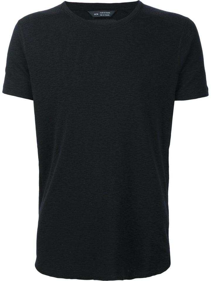 Wings+horns Short Sleeved Crewneck T-shirt - Black