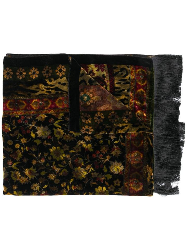 Etro Fringed Scarf - Black