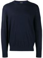 Z Zegna Fine Knit Sweater - Blue