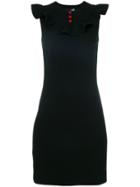 Love Moschino Frill Bib Dress - Black