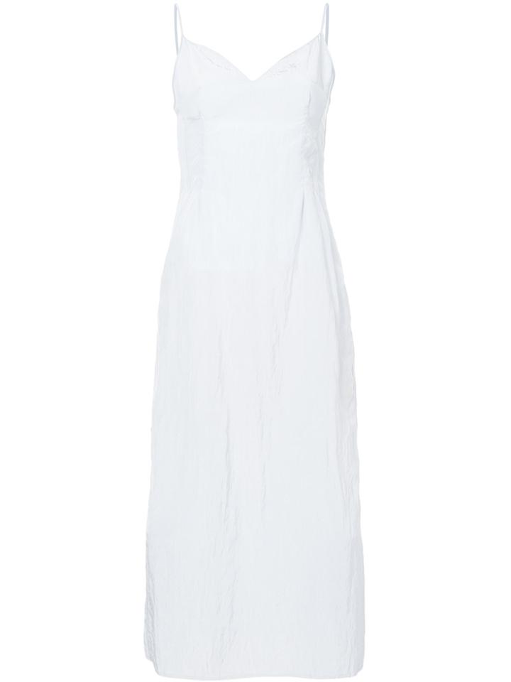 Des Prés Illusion Spaghetti Strap Dress - Blue